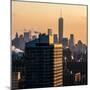 Cityscape Manhattan at Sunset in Winter-Philippe Hugonnard-Mounted Photographic Print