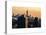 Cityscape Manhattan at Sunset in Winter-Philippe Hugonnard-Stretched Canvas