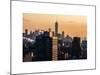 Cityscape Manhattan at Sunset in Winter-Philippe Hugonnard-Mounted Art Print