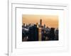 Cityscape Manhattan at Sunset in Winter-Philippe Hugonnard-Framed Art Print