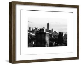 Cityscape Manhattan at Sunset in Winter-Philippe Hugonnard-Framed Art Print