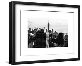 Cityscape Manhattan at Sunset in Winter-Philippe Hugonnard-Framed Art Print