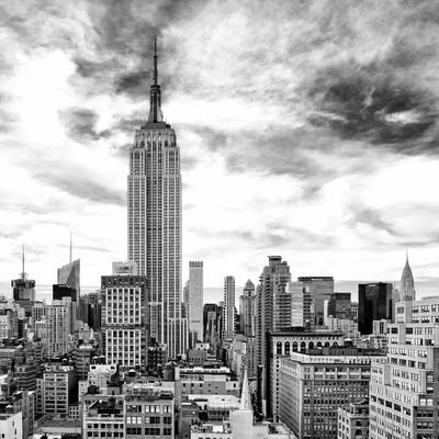 Cityscape Manhattan Black And White Photography Empire State Building Urban Landscape New York Photographic Print Philippe Hugonnard Allposters Com