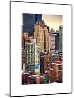 Cityscape Manhattan Buildings at Sunset-Philippe Hugonnard-Mounted Art Print