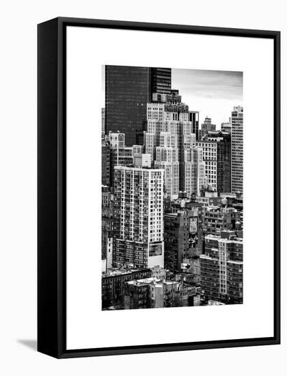 Cityscape Manhattan Buildings-Philippe Hugonnard-Framed Stretched Canvas