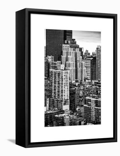 Cityscape Manhattan Buildings-Philippe Hugonnard-Framed Stretched Canvas