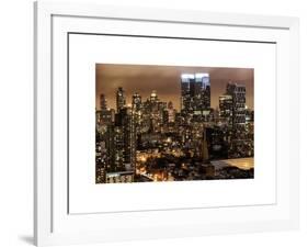 Cityscape Manhattan by Night-Philippe Hugonnard-Framed Art Print