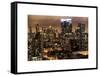 Cityscape Manhattan by Night-Philippe Hugonnard-Framed Stretched Canvas