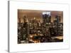 Cityscape Manhattan by Night-Philippe Hugonnard-Stretched Canvas