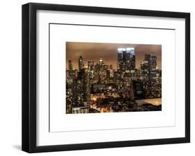 Cityscape Manhattan by Night-Philippe Hugonnard-Framed Art Print