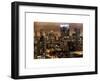 Cityscape Manhattan by Night-Philippe Hugonnard-Framed Art Print