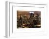 Cityscape Manhattan by Night-Philippe Hugonnard-Framed Art Print