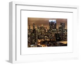 Cityscape Manhattan by Night-Philippe Hugonnard-Framed Art Print