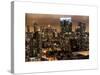 Cityscape Manhattan by Night-Philippe Hugonnard-Stretched Canvas