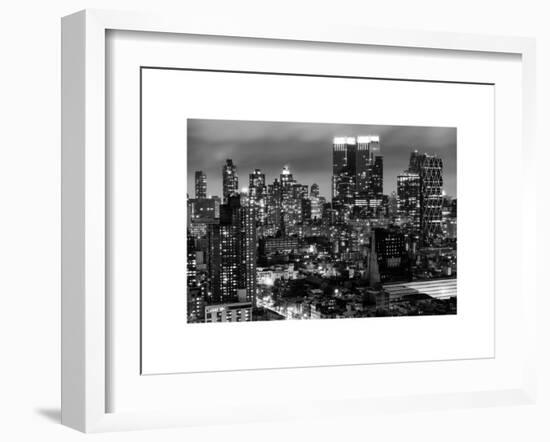 Cityscape Manhattan by Night-Philippe Hugonnard-Framed Art Print
