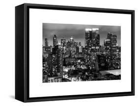 Cityscape Manhattan by Night-Philippe Hugonnard-Framed Stretched Canvas