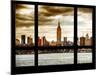 Cityscape Midtown Manhattan with the Empire State Building at Sunset-Philippe Hugonnard-Mounted Photographic Print