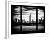 Cityscape Midtown Manhattan with the Empire State Building - New York City, USA-Philippe Hugonnard-Framed Photographic Print