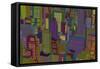 Cityscape Night-Yoni Alter-Framed Stretched Canvas