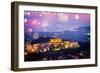 Cityscape of Athens at Night, Greece-neirfy-Framed Photographic Print