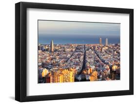 Cityscape of Barcelona, Spain-TTstudio-Framed Photographic Print