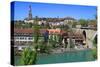 Cityscape of Bern and Aare River, Switzerland-felker-Stretched Canvas