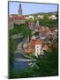 Cityscape of Cesky Krumlov, Vltava River, Czech Republic-Keren Su-Mounted Photographic Print