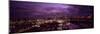 Cityscape of Chicago City at dusk, Chicago, Illinois, USA-Panoramic Images-Mounted Photographic Print