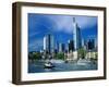 Cityscape of Frankfurt, Germany-Peter Adams-Framed Premium Photographic Print