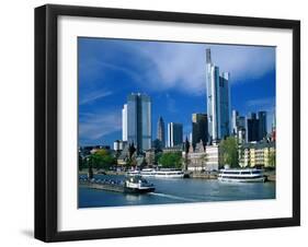 Cityscape of Frankfurt, Germany-Peter Adams-Framed Premium Photographic Print