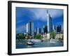 Cityscape of Frankfurt, Germany-Peter Adams-Framed Photographic Print