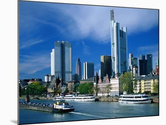 Cityscape of Frankfurt, Germany-Peter Adams-Mounted Photographic Print