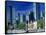 Cityscape of Frankfurt, Germany-Peter Adams-Framed Stretched Canvas