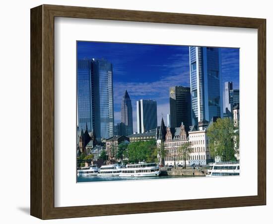 Cityscape of Frankfurt, Germany-Peter Adams-Framed Photographic Print