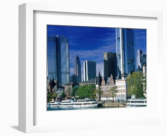 Cityscape of Frankfurt, Germany-Peter Adams-Framed Photographic Print