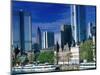 Cityscape of Frankfurt, Germany-Peter Adams-Mounted Photographic Print