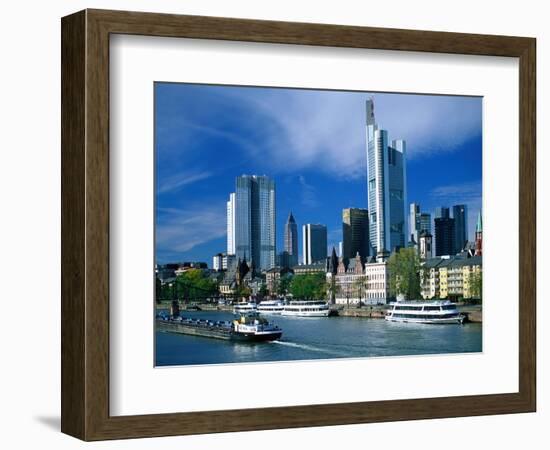 Cityscape of Frankfurt, Germany-Peter Adams-Framed Photographic Print