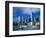 Cityscape of Frankfurt, Germany-Peter Adams-Framed Photographic Print