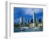 Cityscape of Frankfurt, Germany-Peter Adams-Framed Photographic Print