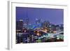 Cityscape of Fukuoka, Japan.-SeanPavonePhoto-Framed Photographic Print