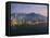 Cityscape of Hong Kong Island Skyline at Sunset, Hong Kong, China, Asia-Amanda Hall-Framed Stretched Canvas