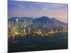 Cityscape of Hong Kong Island Skyline at Sunset, Hong Kong, China, Asia-Amanda Hall-Mounted Photographic Print