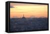 Cityscape of Istanbul at Sunset-Alex Saberi-Framed Stretched Canvas