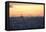 Cityscape of Istanbul at Sunset-Alex Saberi-Framed Stretched Canvas