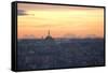 Cityscape of Istanbul at Sunset-Alex Saberi-Framed Stretched Canvas