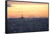 Cityscape of Istanbul at Sunset-Alex Saberi-Framed Stretched Canvas