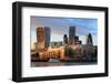 Cityscape of London at Night, United Kingdom, Uk-aslysun-Framed Photographic Print