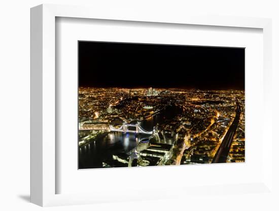 Cityscape of London at Night-Circumnavigation-Framed Photographic Print