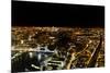 Cityscape of London at Night-Circumnavigation-Mounted Photographic Print