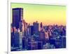 Cityscape of Manhattan in Winter at Sunset-Philippe Hugonnard-Framed Photographic Print